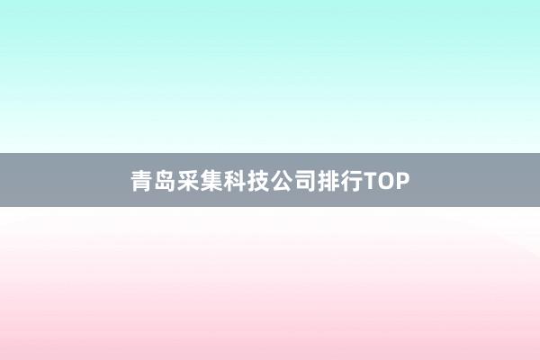 青岛采集科技公司排行TOP